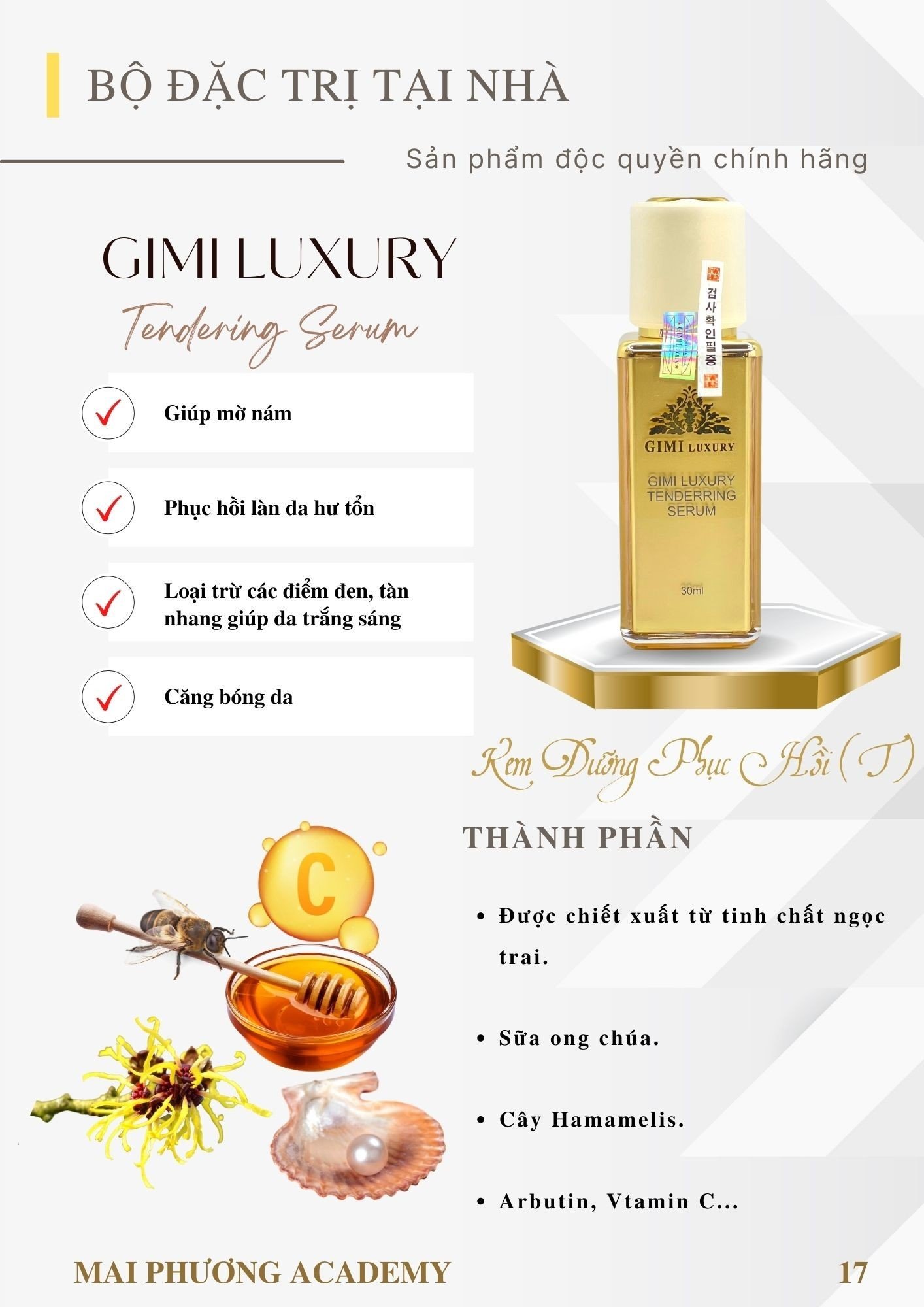 Tendering Serum Gimi Luxury Gold
